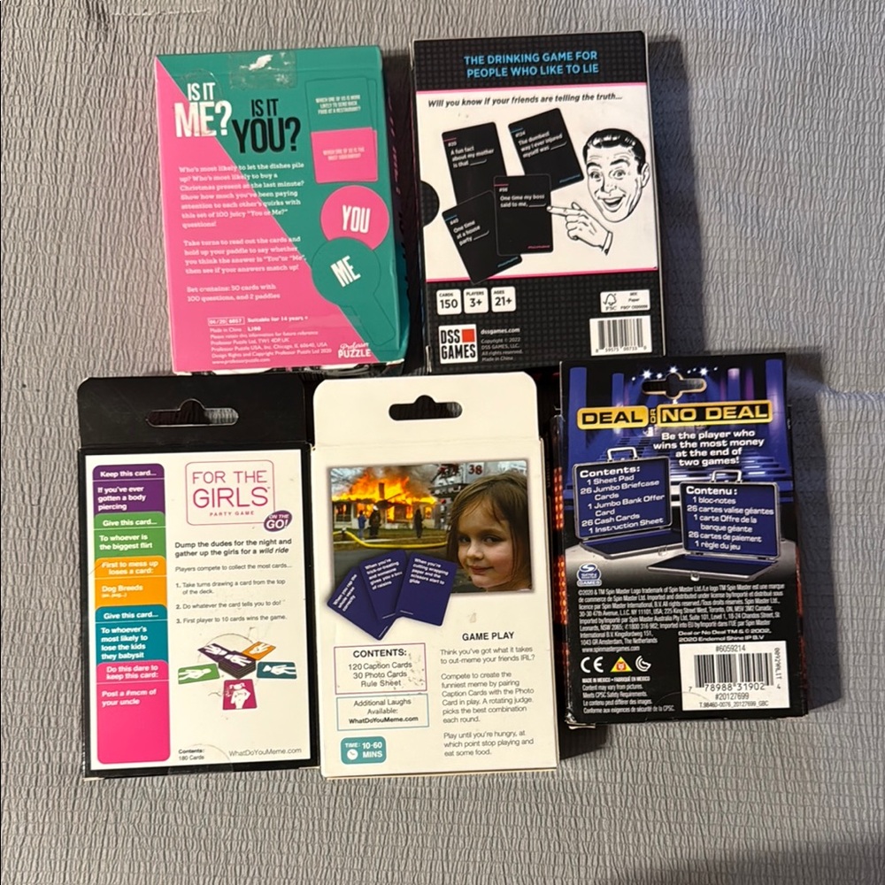 Party Game Collection - Vibrant Multi-Color Set - Picture 2 of 2